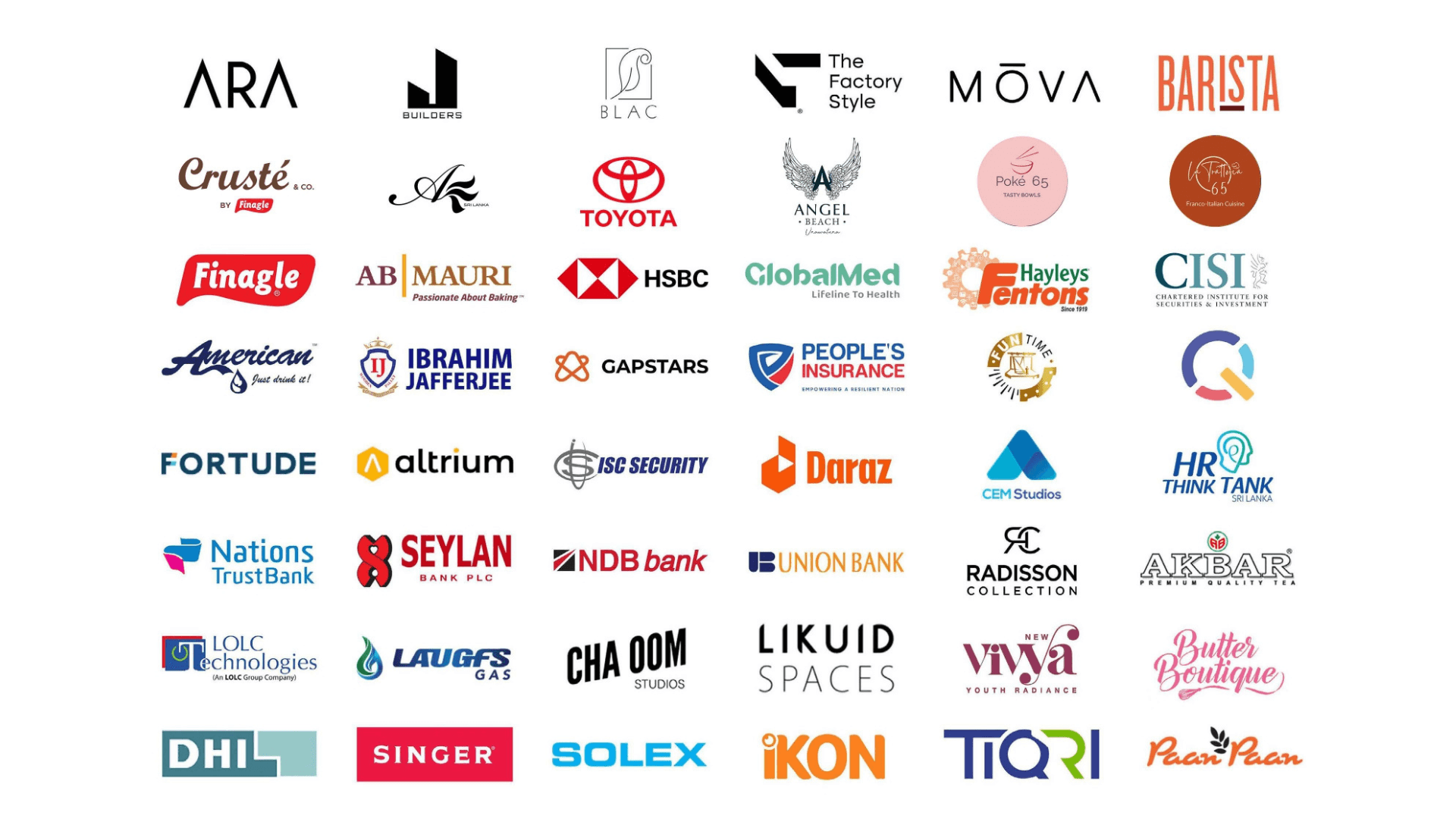 Brands and organizations that trust Upright.lk